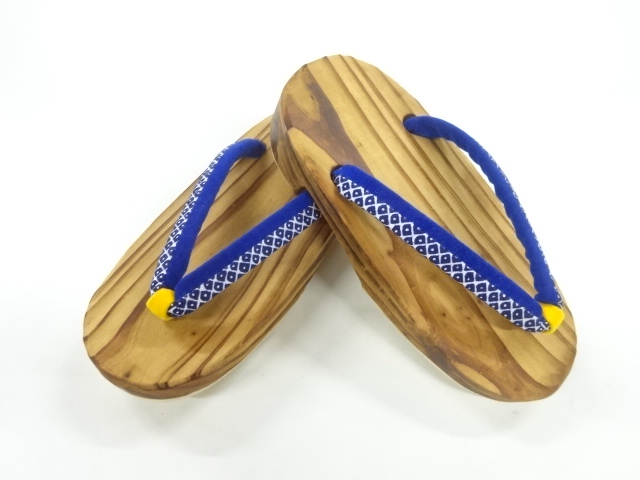 JAPANESE GETA (16.5 cm) / FOR BOYS / BURNT PAULOWNIA / VELVET